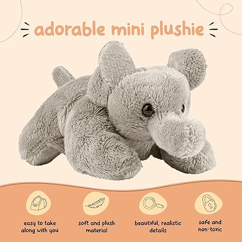 Miniatura 6 de Forest & Twelfth Elefante de peluche, mini juguete de peluche para niños, recuerdos de fiesta de safari y bolsas de golosinas, premios de caja del