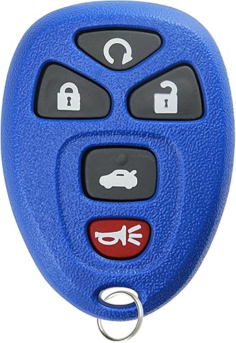 Repuesto de llavero transmisor de 5 botones, de KeylessOption, Azul