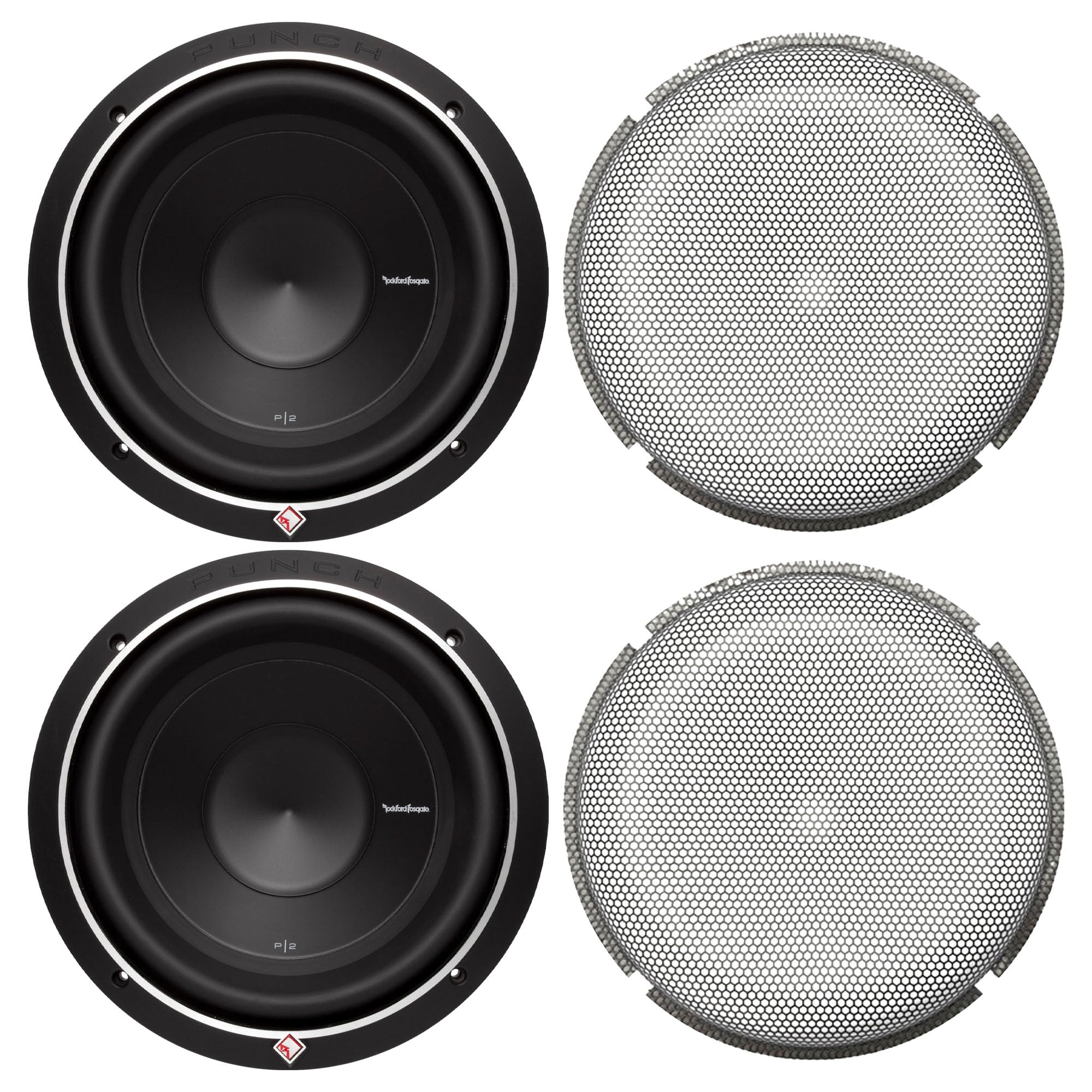 Amazon.com: Rockford Fosgate 2 P2D4-10 10” 600 Watt DVC Subwoofers