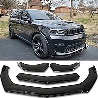 Vista 1 de Alerón Divisor Universal Ajustable para Parachoques Delantero de Automóvil, Labio Barbilla Spoiler, 4 Piezas, Protector Difusor Compatible con Honda