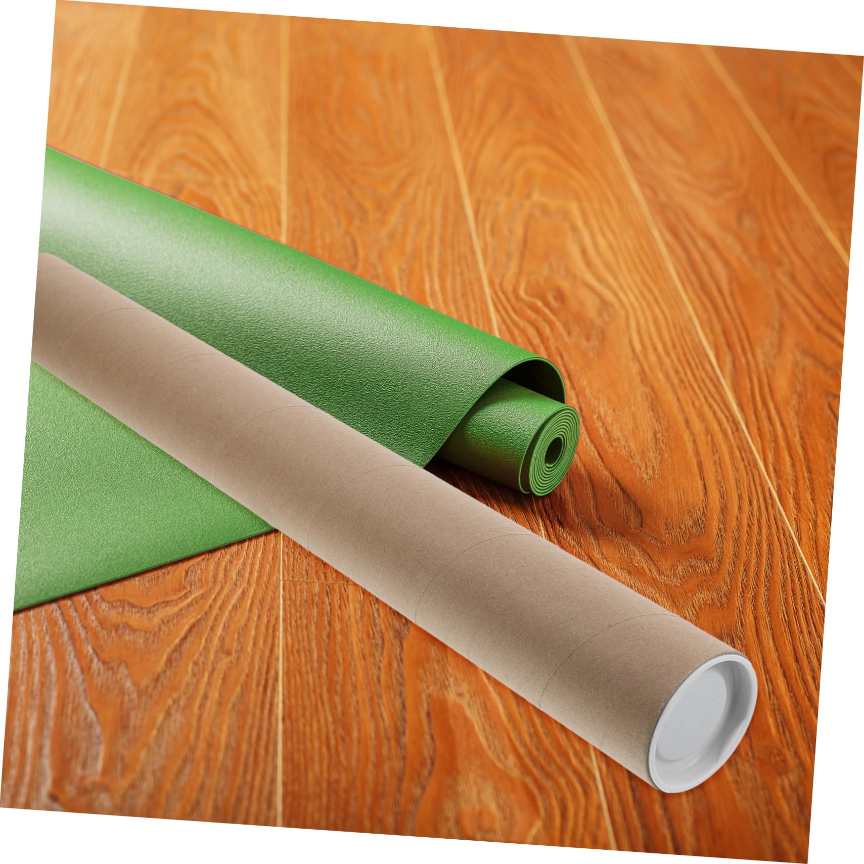 HAPINARY Calligraphy Storage Box Alternative: Kraft Cardboard Map Tube Mailer Tube for Paintings