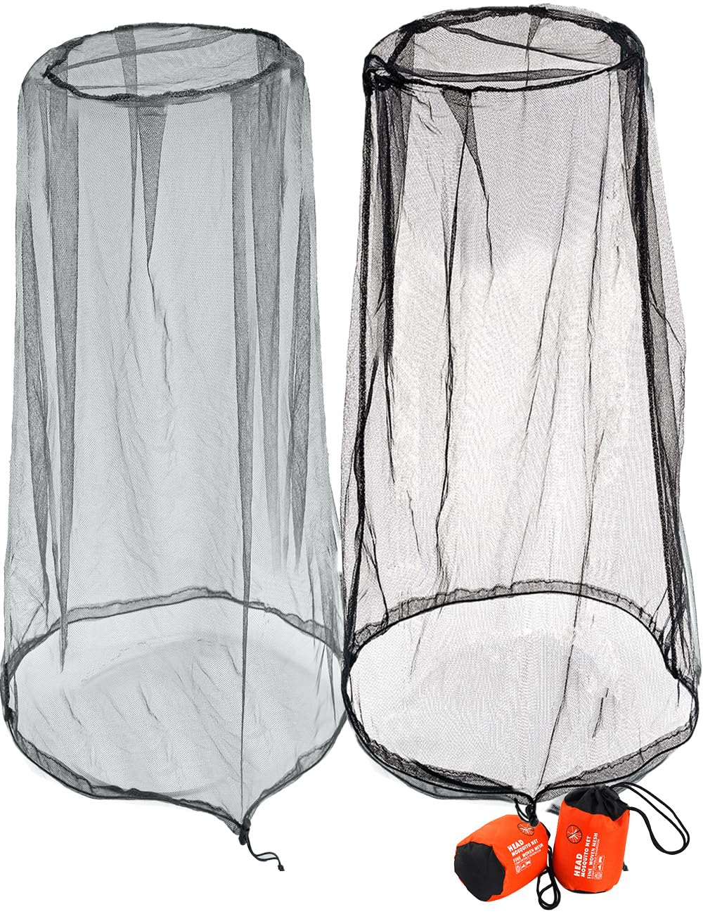 Wohohoho Mosquito Head Net Mesh with Drawstring