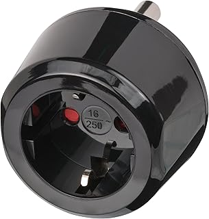 Brennenstuhl Reisestecker Adapter, Steckdosenadapter Reise (Für: Südafrika & Indien Steckdosen und Euro Stecker) Farbe: sc...