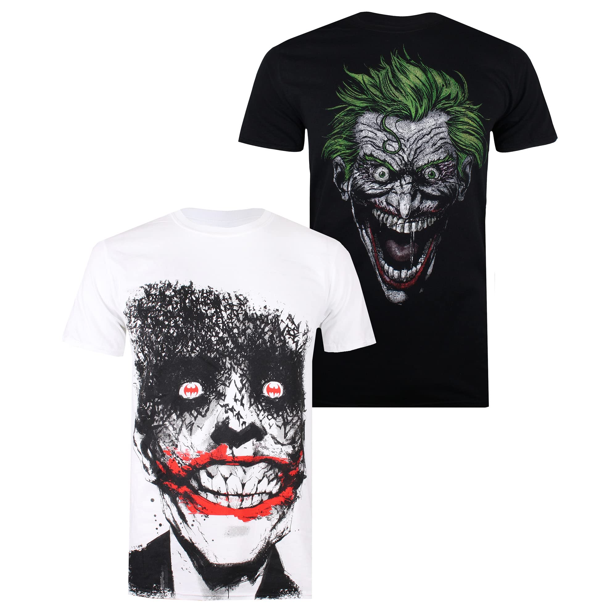 DC ComicsMen's Joker Pack F T-Shirt (pack of 2)