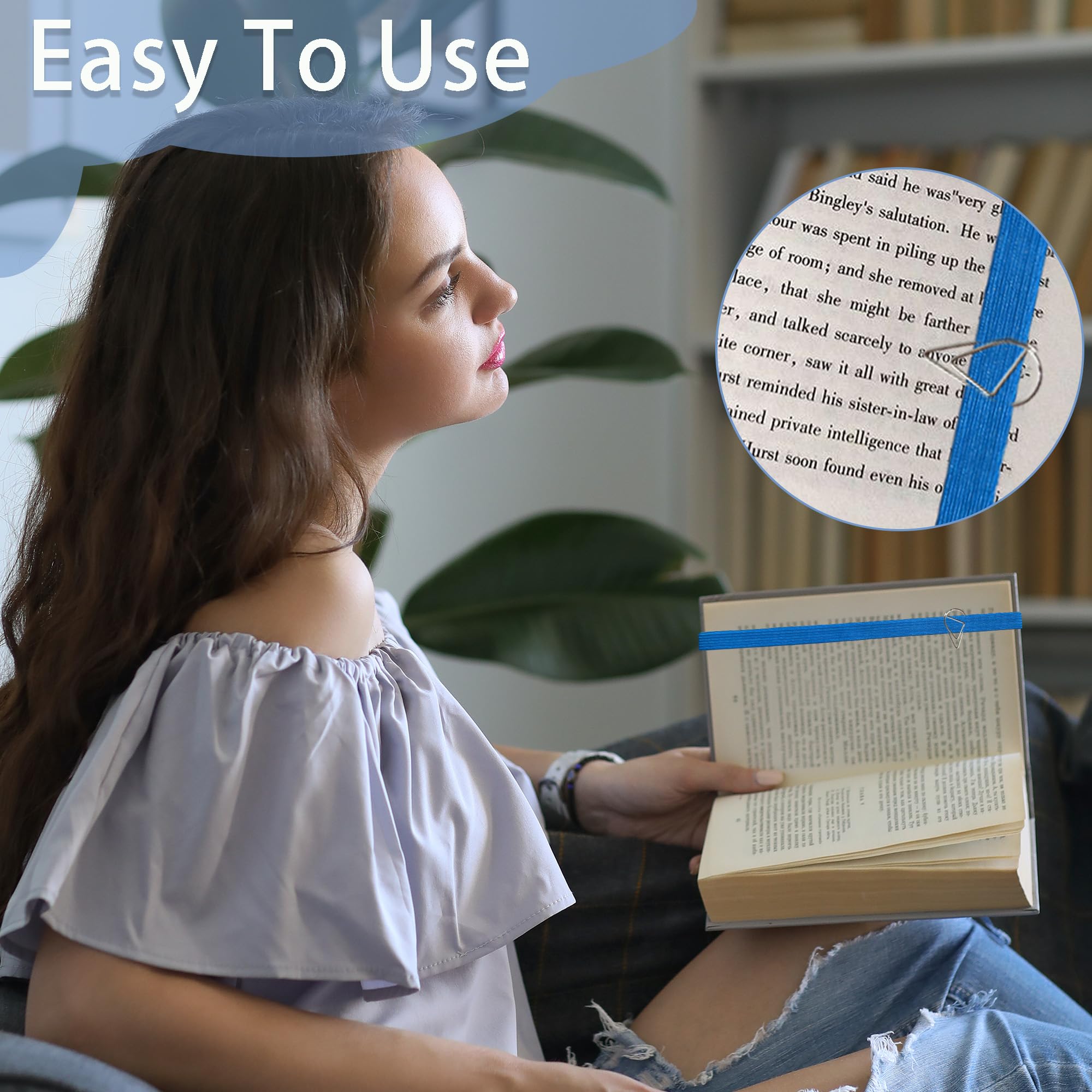 Juego De 12 Marcadores Elásticos Ajustables Para Libros Y Planificadores - Incluye Clips De Acero Inoxidable, Multicolor