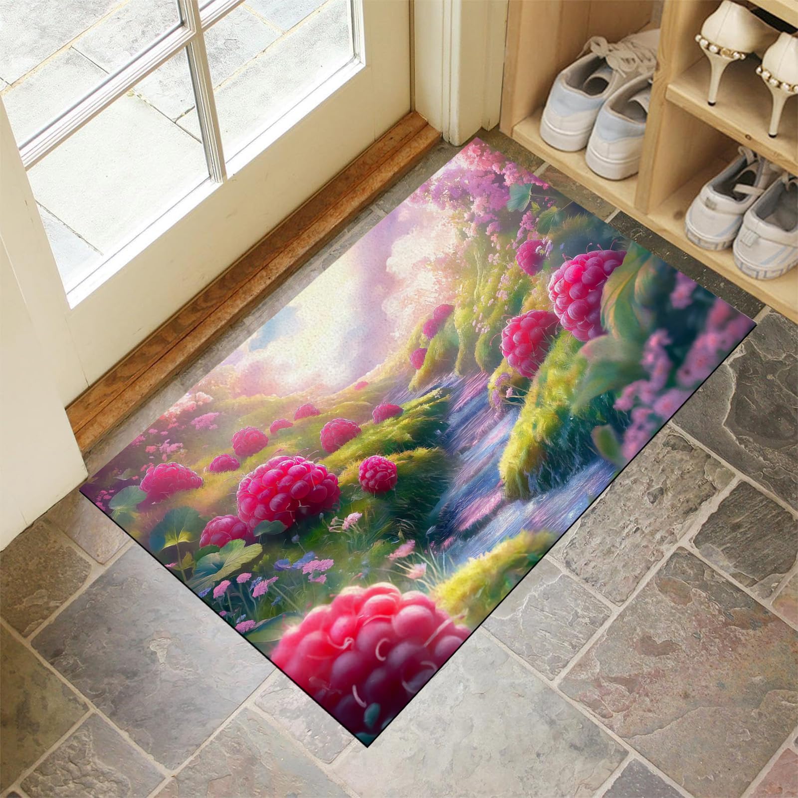 Paillasson extérieur pour cuisine et chambre tapis robuste et lavable