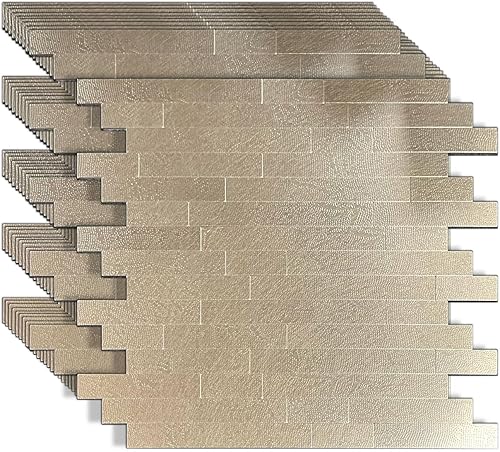 Miniatura 7 de WEIMEISC 10 hojas de azulejos en muro autoadhesivos para cocina, azulejos de mosaico autoadhesivos, para pegar en tocadores de baño, decoración de