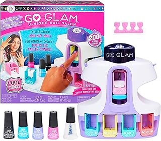 Cool Maker, GO Glam U-nique Metallic Nail Salon with 200 Icons and Designs, 4 Polishes, Stamper & Dryer, Nail Kit for Girls, Amazon Exclusive