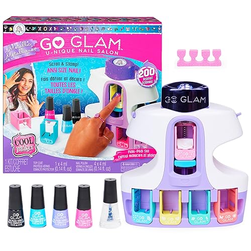 Miniatura 36 de Cool Maker, GO GLAM Nail Surprise Shimmer - Juego de manicura exclusivo con 2 estilos de uñas a presión y más, kit de uñas para niños de 8 años