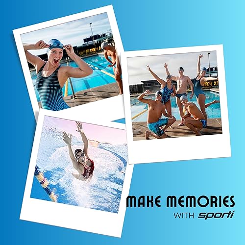 Miniatura 7 de Sporti Gafas de natación unisex para adultos, antiempañamiento suecosueco premiumsueco espejo + correa elástica