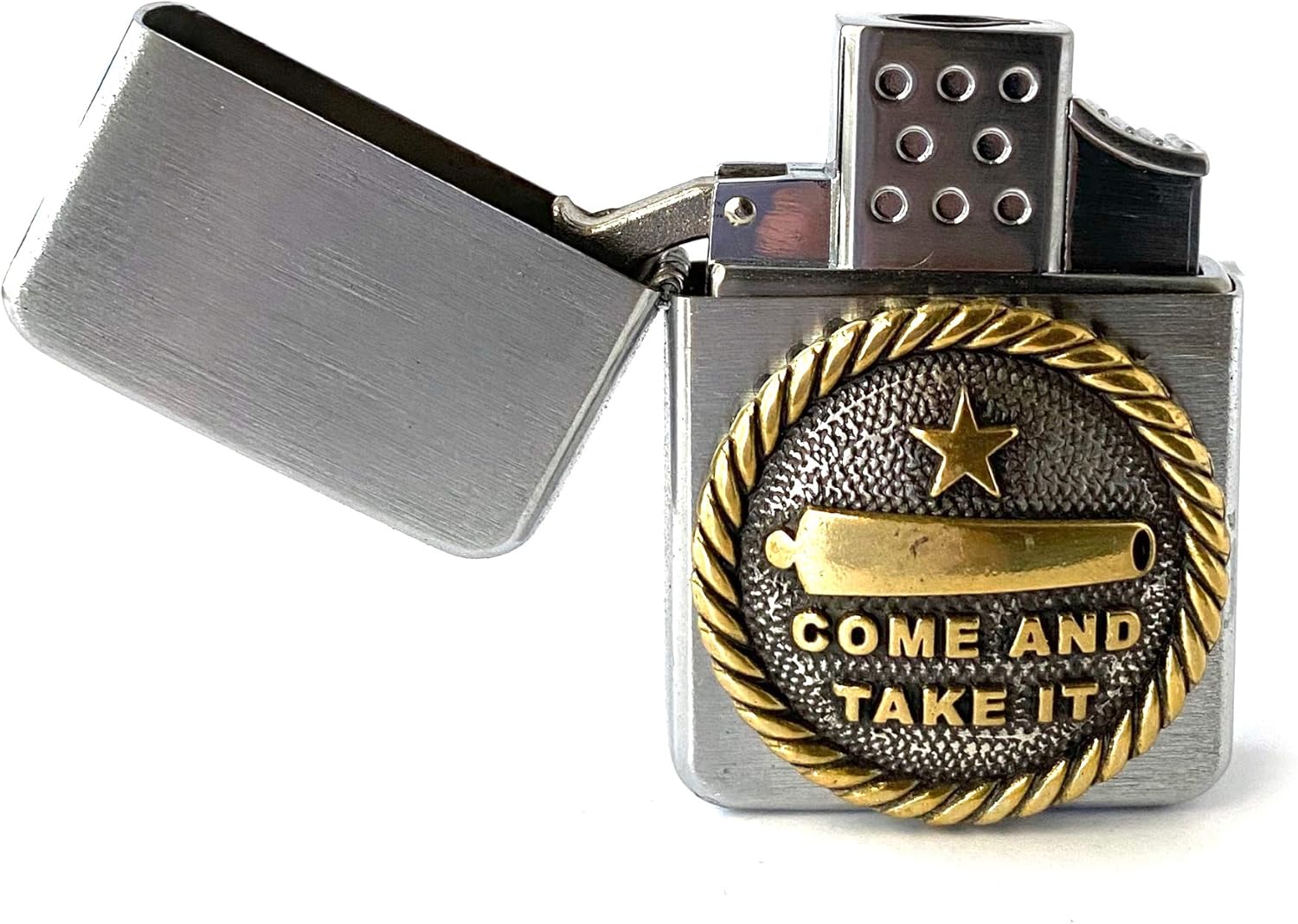 Thunderbird Vector Pocket Lighter Stainless Steel Single Torch Cigar Lighter – Cigar Cutters by Jim (Come and Take It)