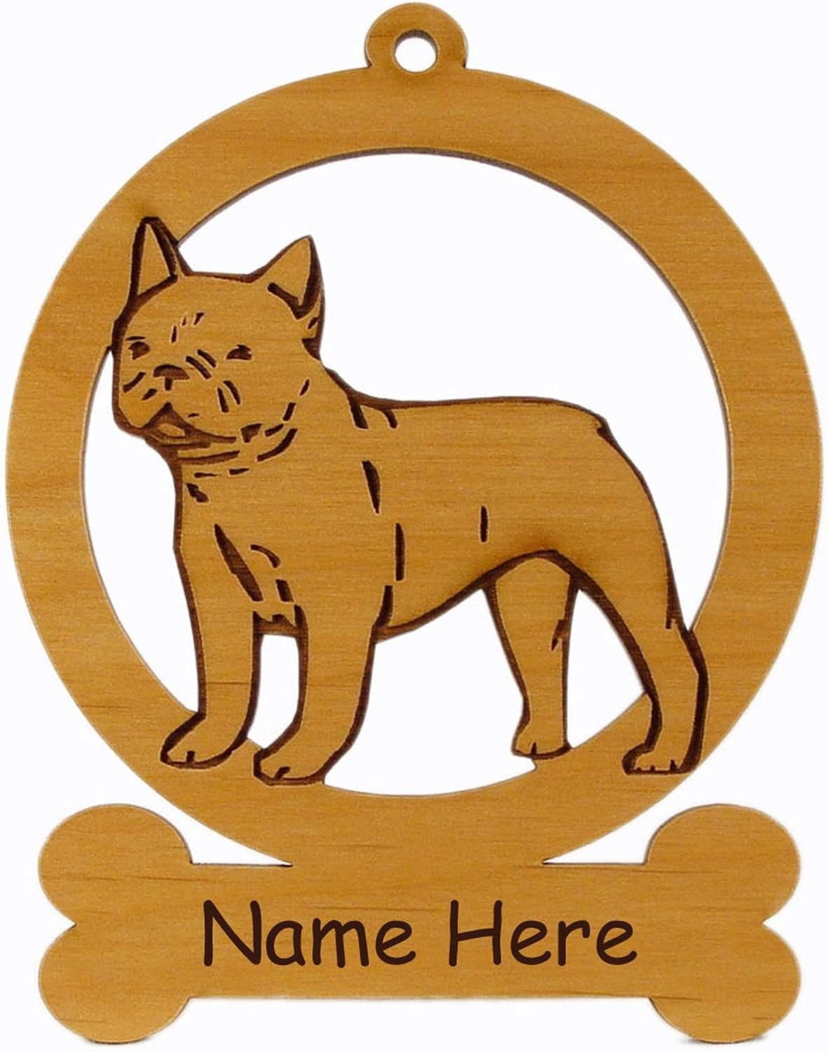 French Bulldog Standing Ornament 083201 Personalized with