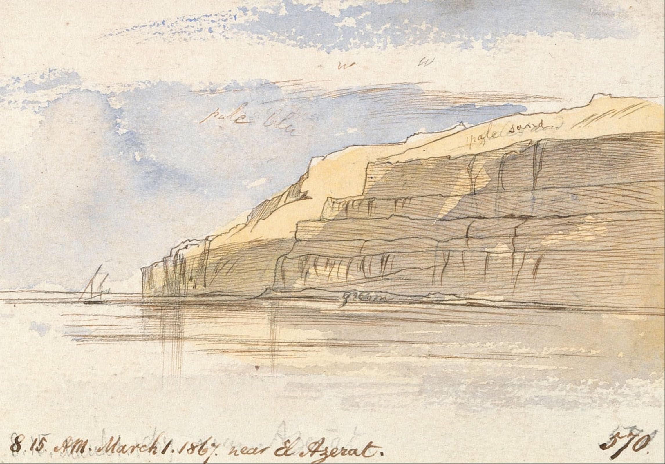 Affiche de Arts Près d'El Azerat Edward Lear - Toile Premium de Célèbres Tableaux - 5