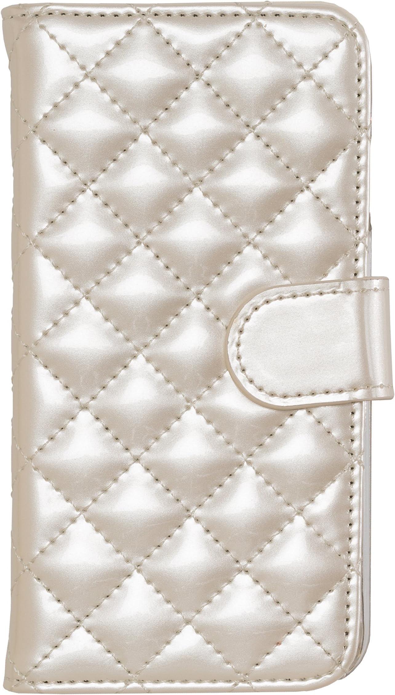 MOBILELUXE Quilted Wallet Phone Case for iPhone 6 Plus/6s Plus/7 Plus/8 Plus - Quilted Ivory