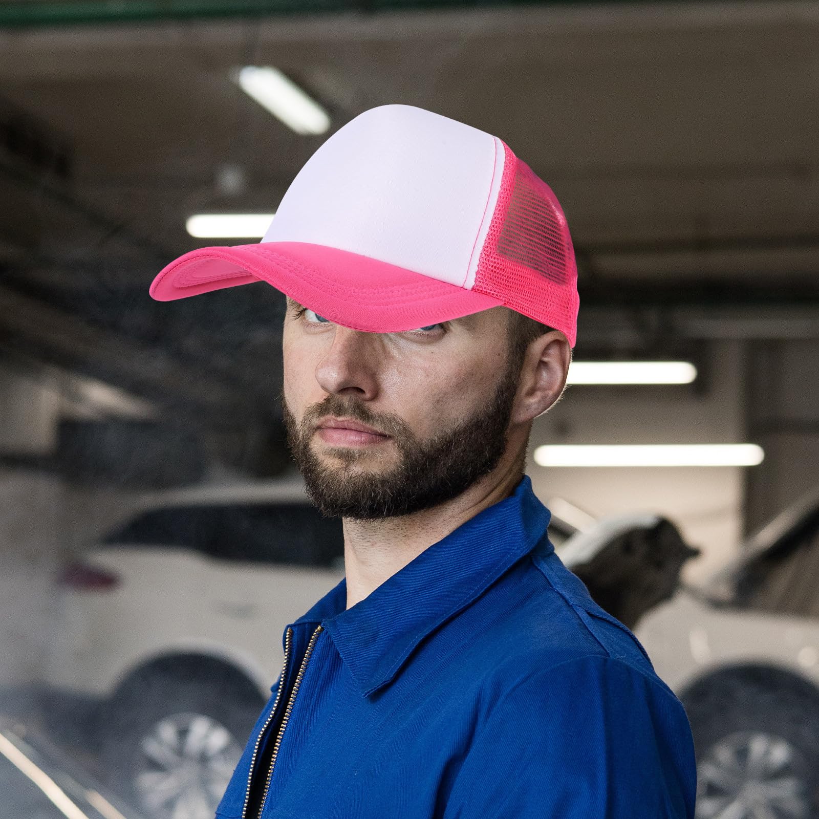 Teiliges Sublimations-Baseballcaps mit Mesh DIY Blanko Polyester Kappen Atmungsaktiv Leicht Individuell Bedruckbar Unisex für Sommer Outdoor Sport
