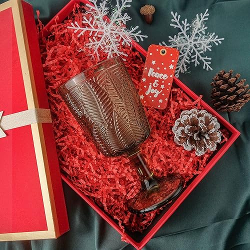 Miniatura 4 de TCAIRG - Relleno de papel triturado de corte arrugado (12 libra) para envolver regalos y relleno de cestas, papel triturado rojo para caja de