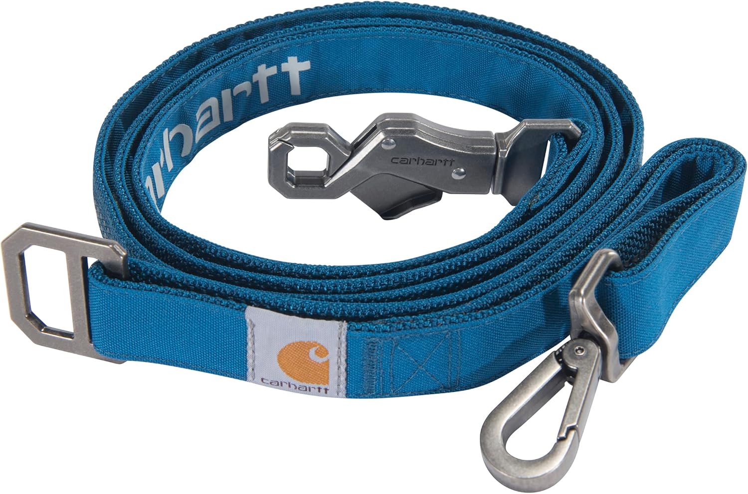 Carhartt Pet Durable Nylon Duck Leashes for Dogs, Reflective Stitching for Visibility, Marine Blue, Small