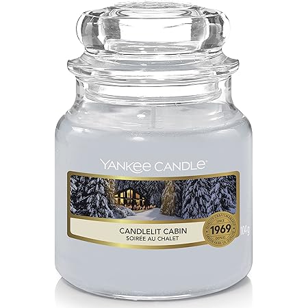 Yankee Candle Candela Profumata Media - Lampone Rosso, Giara Di Vetro, Durata Fino A 75 Ore