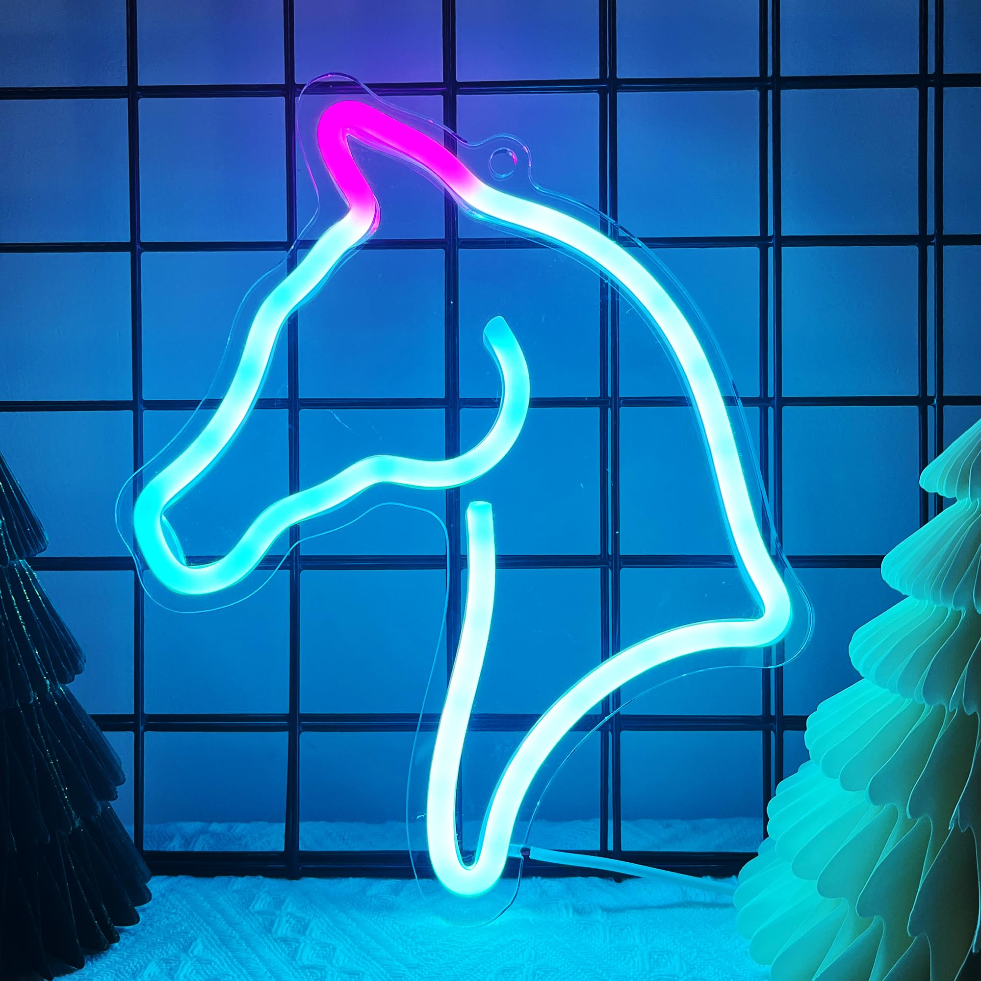 Horse Gifts for Girls, Horse Neon Sign for Wall Decor, Horse Head Led Neon Lights for Room Decor, Gifts for Birthday,Xmas, Holidays for Kids, Boys, Girls,Women Girlfriend,Wife,Daughter [Energy Class G]