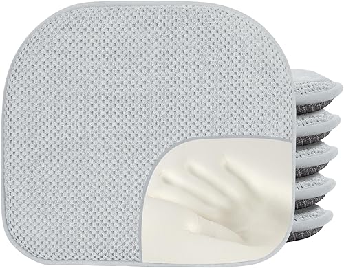 Miniatura 9 de Almohadillas de espuma viscoelástica color marrón, paquete de 2 cojines de asiento en forma de D para sillas de oficina de comedor, 17 x 15