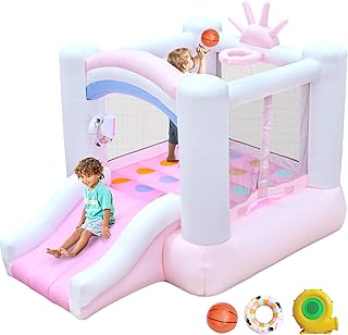 Bestsun Inflatable Bounce House for Kids, 104" X 72" X 71" Bouncy Castle for