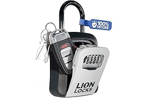 1-Pack Waterproof Combination Lock Box for Outdoor Key Storage