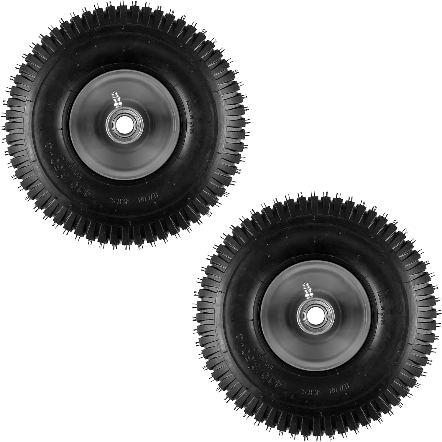 Caltric 2X Front 4" Rim and Tire Compatible with Snapper Rear Engine Riding Mower 7052267 4.1/3.6-4"