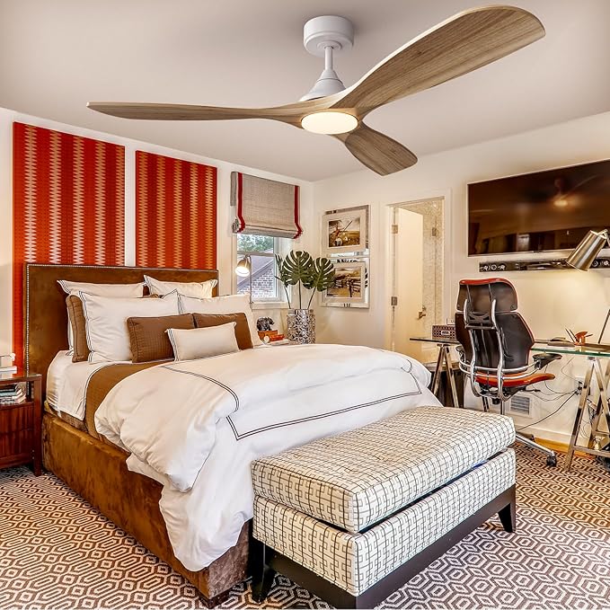 NOPAARD Ceiling Fans with Lights, 52" Indoor and Outdoor