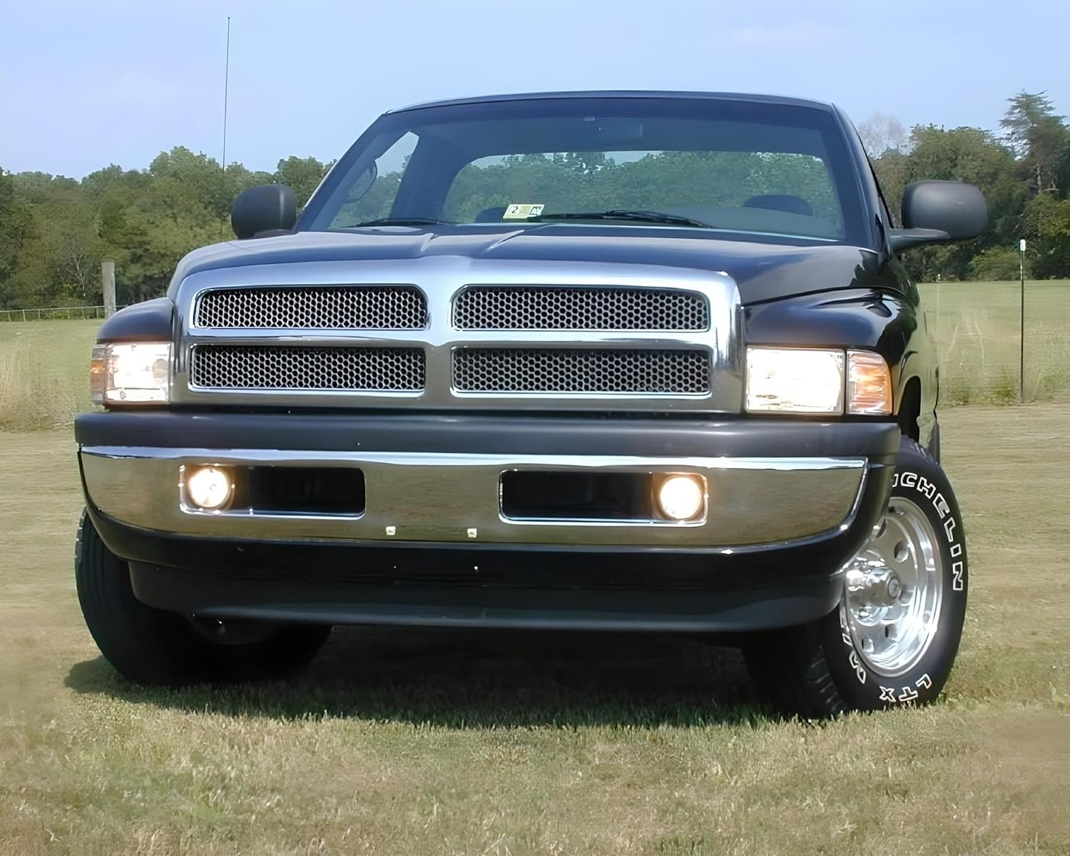 iJDMTOY Complete Set Fog Lights Foglamps with 880 Halogen Bulbs Compatible with 2nd Gen 1994-2001 Dodge RAM 1500, 1994-2002 RAM 2500 3500