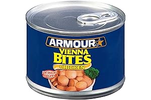 Armour Star Chicken Vienna Sausage Bites: Savory Canned Sausage (10 OZ x 12)