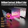 75 Pulgadas Mini LED 4K UHD Roku Smart TV Max, Frecuencia de Actualización Nativa de 144Hz, VRR y ALLM para Juegos, Color Quantum QLED, Dolby Vision HDR, Atenuación Local, Movimiento MEMC, Apple AirPlay 2 y HomeKit 3