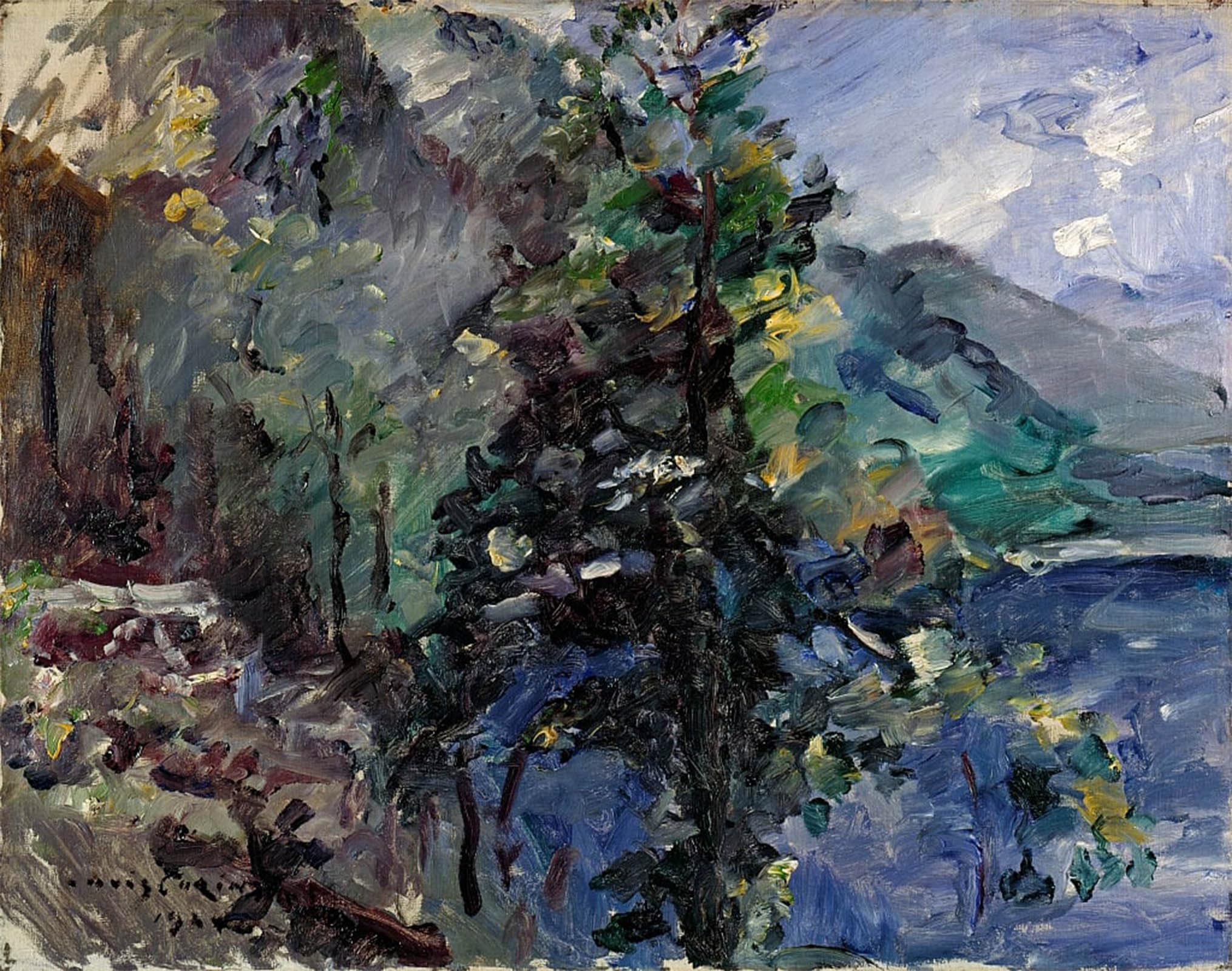 POSTERIIk Vintage Print Pop Art Landscape Artwork Jochberg At the Lake of Walchensee by Lovis Corinth Art Prints for Office Home Decor 60x90cm