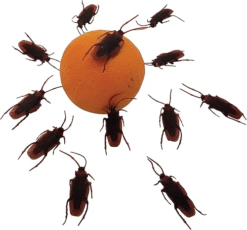 Miniatura 5 de 12 cucarachas falsas, bolsa de cucarachas que se ven reales, insectos de plástico realistas, bromas divertidas para cucarachas para adultos y niños,