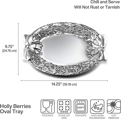 Miniatura 6 de Wilton Armetale Vajilla para servir, 9.5 pulgadas, gris