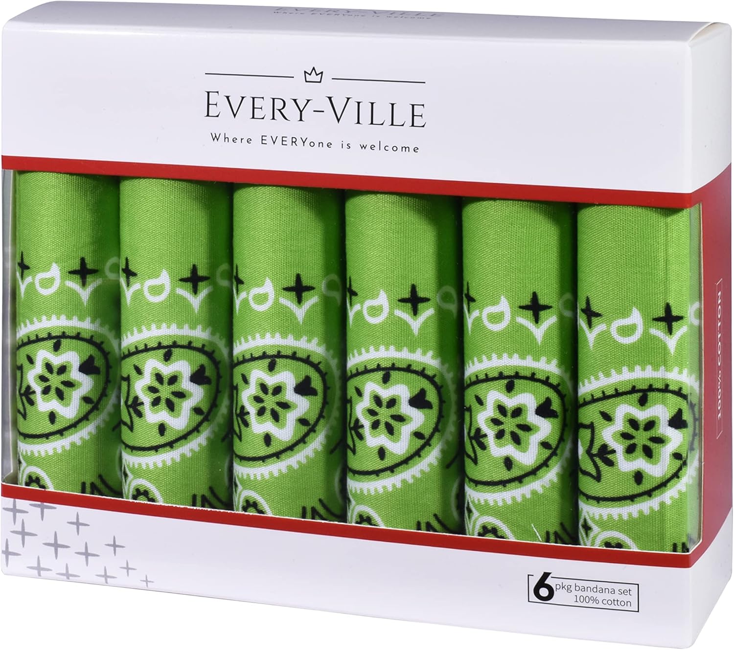 6-Pack 100% Cotton Bandanas Gift Set – 22x22 Inch Paisley Head Wraps form Men & Women, Neck & Face Scarves - Image 7