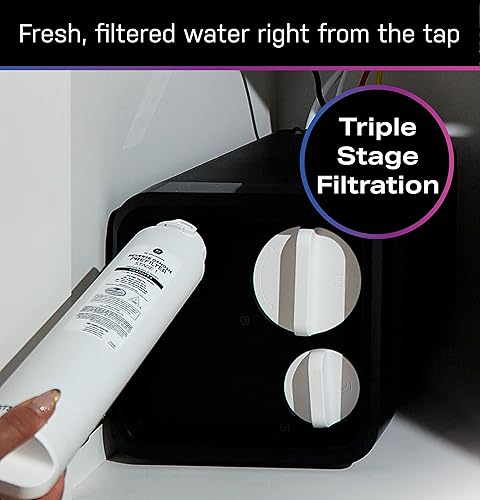 Miniatura 10 de GE Filtro de repuesto de membrana de ósmosis inversa debajo del fregadero  Se adapta al sistema de filtración Profile PXRQ400T  Reduce el plomo, el