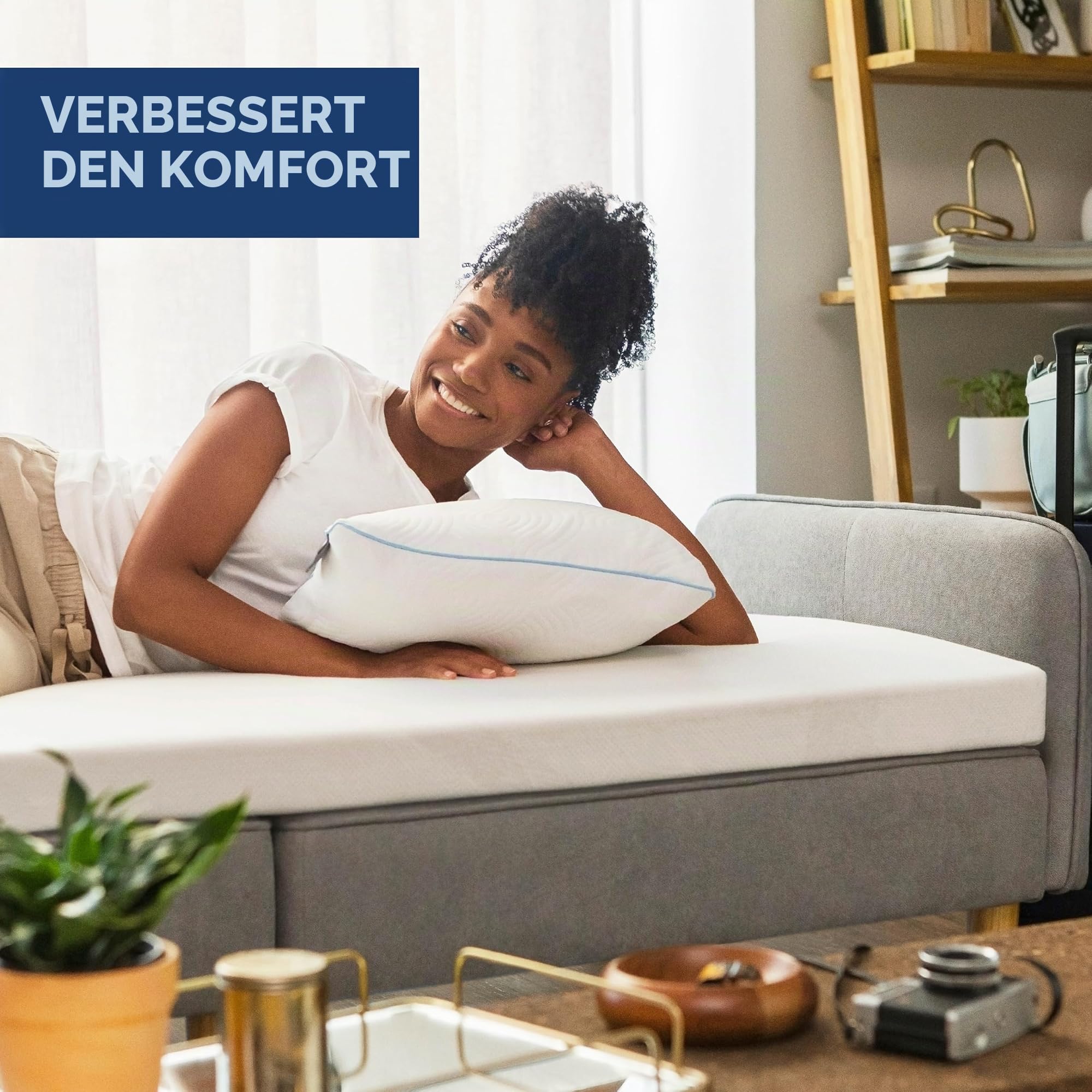 TEMPUR ProForm Supreme Matratzenauflage für Queensize-Bett, 7,6 cm Mittel Twin