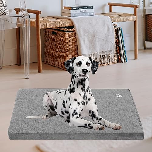 Miniatura 5 de EMPSIGN Tapete para cama de perro con estilo reversible (fresco y cálido), forro resistente al agua, funda extraíble lavable a máquina, soporte