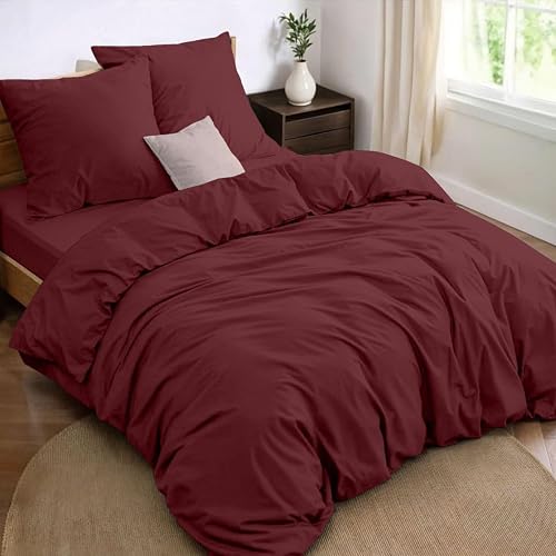Dreamzie Bed Linen 240 x 220 cm, 4-Piece Duvet Cover 240 … - 1