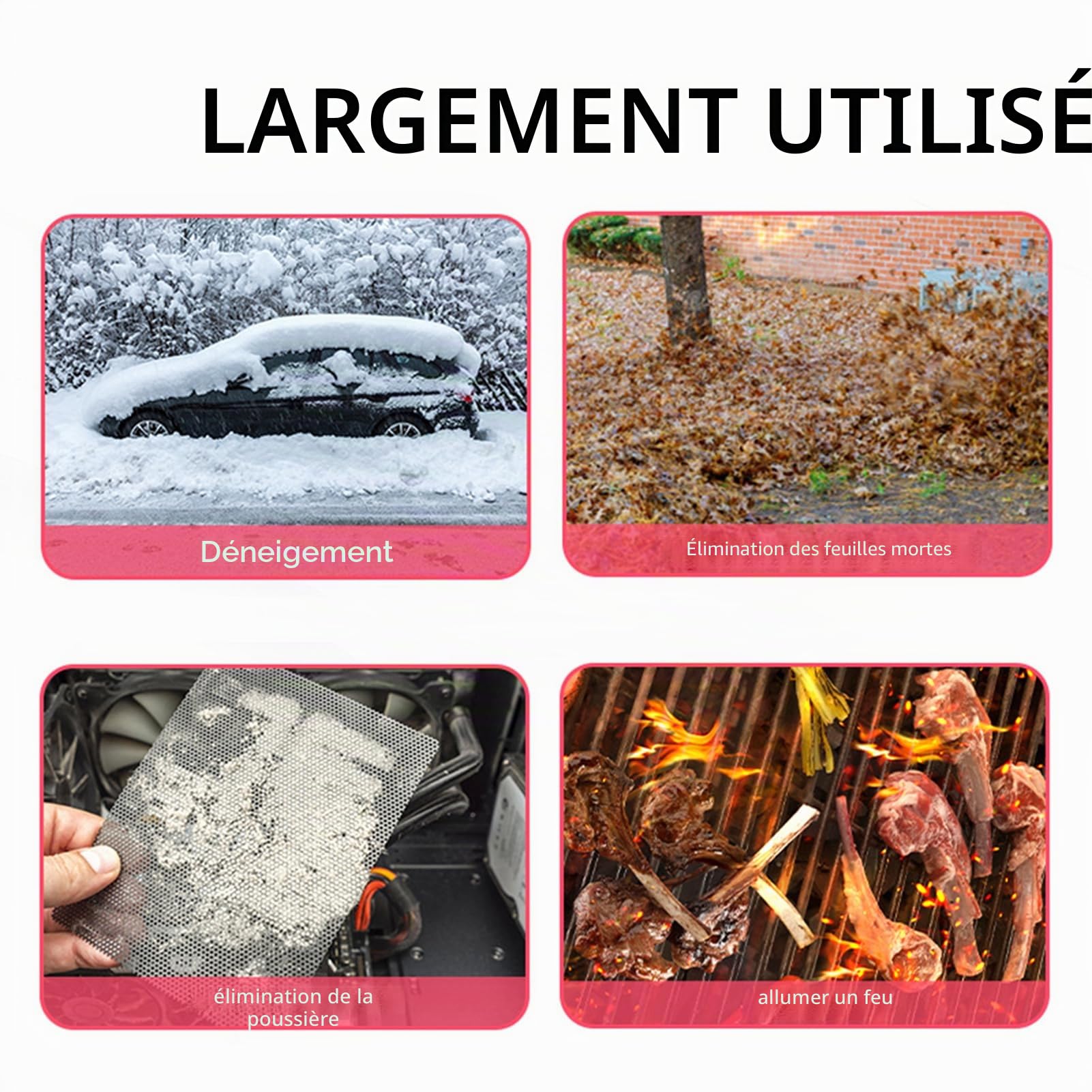Souffleur à feuilles à piles avec 2 piles 21 V de grande capacité, portable, pour séchage de voiture, nettoyage de terrasse