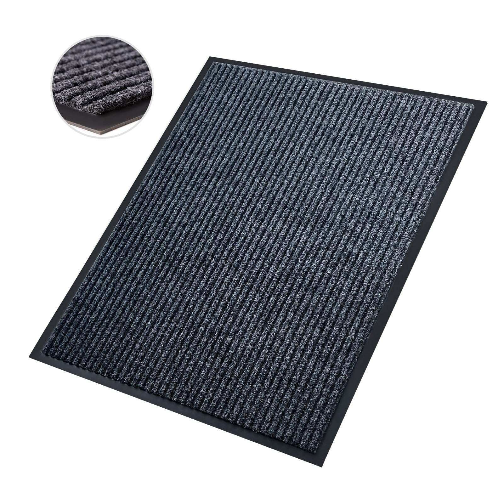 Front Door Mat,2'x3'Indoor Outdoor Door Mat,Heavy Duty Durable Welcome,Commercial Floor Mats Inside Outside Entrance, Waterproof All-Season,