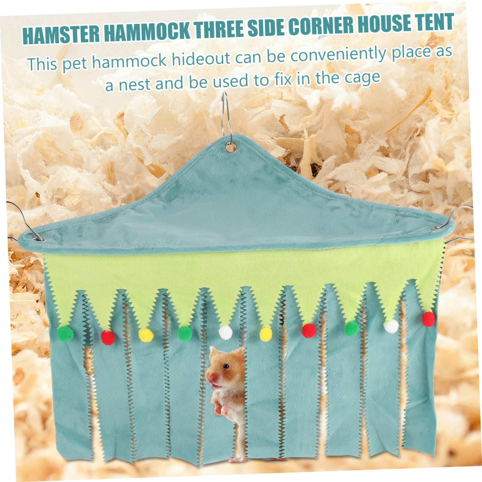 INOOMP 3pezzi Hammock Per Criceti e Piccoli Animali Rifugio Creativo Per Criceti Scoiattoli e Degu Per Giocare e Riposare Tutte Le Stagioni