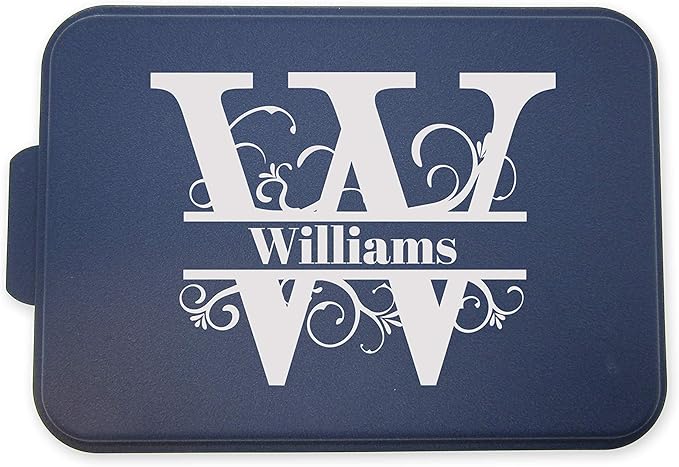 Personalized Cake Pan - Split Letter Vine Monogram - Custom