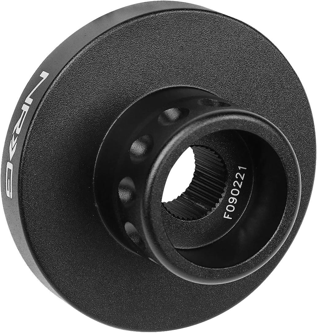 NRG Innovations SRK-RZRLH Steering Wheel Short Hub Adapter Kit + LED Keychain Flashlight, Black (NRG-SRK-RZRLH)