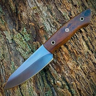 Hunting Knife Fixed Blade Carbon Steel Knife Bushcraft Knives Skinner knife with Leather Sheath Survival Camping Knives Full-Tang Outdoor Knife - HANDCRAFT GOODS