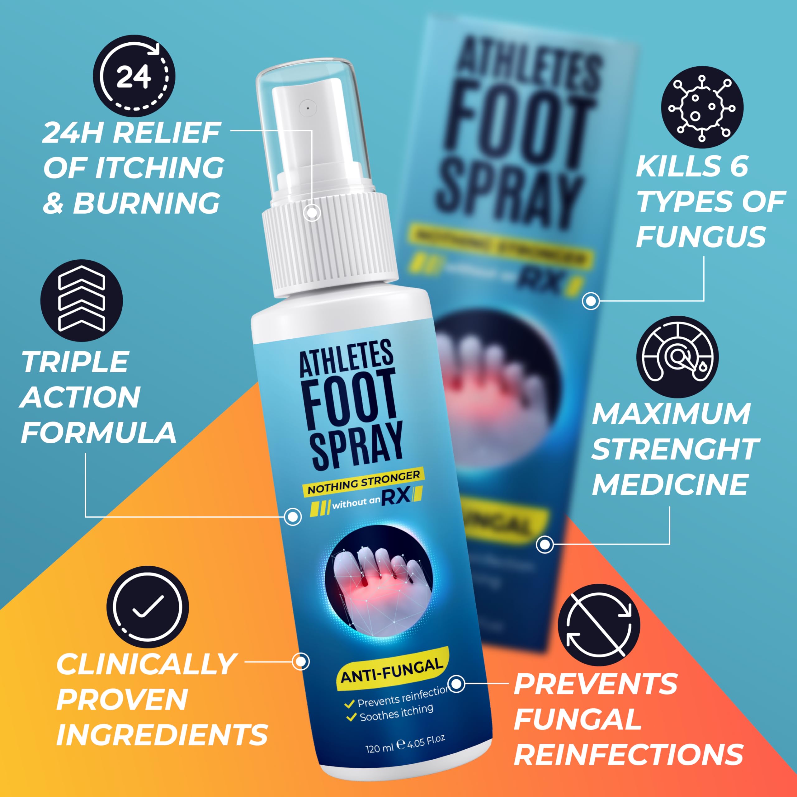 Athletes Foot Spray with Tea Tree Oil Antifungal Treatment for Jock Itch — Amazon image 5