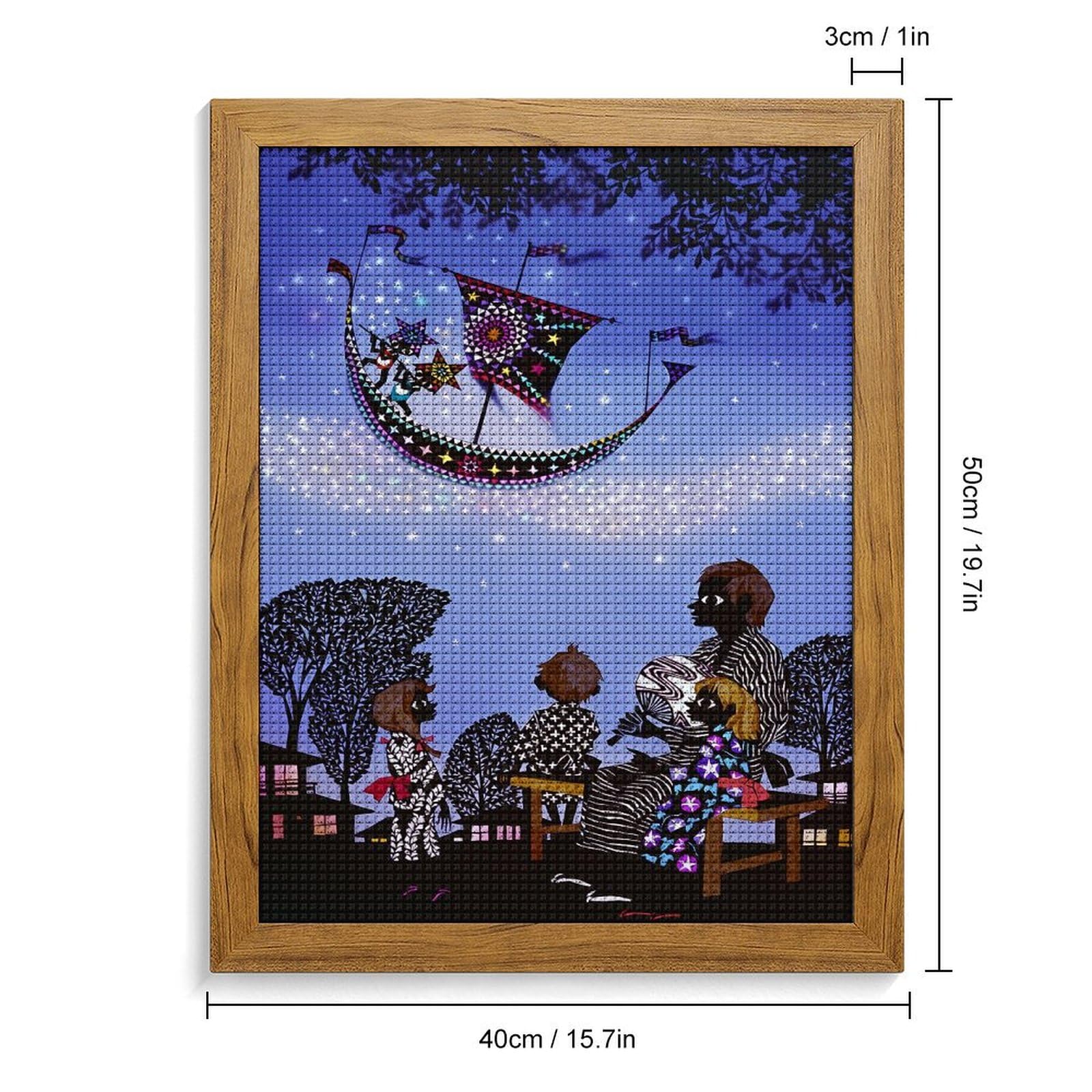 Amazon.co.jp: 藤城清治 七夕のふたごの星 ダイヤモンド画 5D