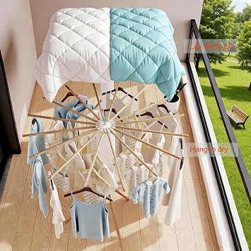 Tripod Clothes Drying Rack Foldable Laundry Drying Rack