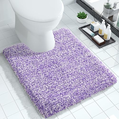 Miniatura 41 de Yimobra Alfombras de baño para baño, 32 x 20 pulgadas, ultra suaves y absorbentes de agua, alfombras de ducha de felpa antideslizantes, tapetes Gris