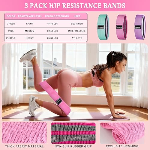 Miniatura 4 de Kit de pilates para mujer, juego de anillos de pilates, kit de equipo de pilates para mujeres entrenamientos en casa, kit esencial de pilates con